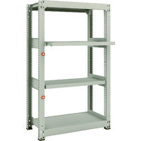 TRUSCO スチールラック M3型中量棚 900×471×H1500 4段うちスライド2段 単体 M3-5352M2 1台(1個)（直送品）
