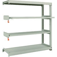 TRUSCO スチールラック M3型中量棚 1500×471×H1500 4段うちスライド2段 連結 M3-5552M2B 1台(1個)（直送品）