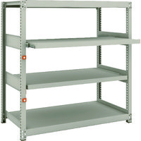 TRUSCO スチールラック M2型軽中量棚 1160X600XH1200 4段うちスライド2段 単体 M2-4462M2 1台(1個)（直送品）