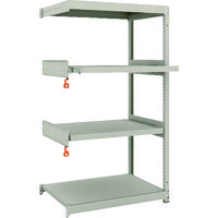 TRUSCO スチールラック M1.5型軽中量棚 860×595×H1500 4段うちスライド2段 連結 M1.5-5362M2B（直送品）