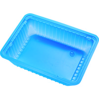 トラスコ中山 TRUSCO PPトレー 角 青 1マス 底面132X91 PPTSB-132X91 1袋(10枚) 161-3381（直送品）
