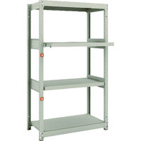 TRUSCO スチールラック M1.5型軽中量棚 860×445×H1500 4段うちスライド2段 単体 M1.5-5342M2（直送品）