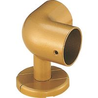 シロクマ SHIROKUMA 手すり用接続金具 C形ブラケットコーナー 35φ AG BR-606-35-AG 1個 183-3923（直送品）