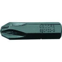 GEDORE スクリュードライバービット 690 PZD 1/4 PZ1 25mm 10本入 6552790 1パック(10本) 149-4189（直送品）