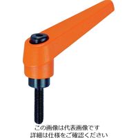 トラスコ中山 TRUSCO クランプレバー オレンジ オネジ M8 ねじ長50 TCMR8-50 1個 161-2970（直送品）