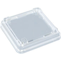 TRUSCO 【売切廃番】PET製超耐寒小型容器 PETY―6565用蓋 透明 100枚入 PETY-6565F 1袋(100個)（直送品）