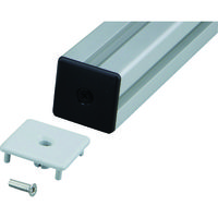 トラスコ中山 TRUSCO TSF40用フレームキャップロックタイプN4040(ライトグレー TSFK06LG 1個 161-3571（直送品）