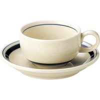 金正陶器 紅茶碗（インディゴボーダー）※カップ(碗)のみ 07700951 1セット(3個)（直送品）