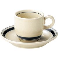 金正陶器 コーヒー碗（インディゴボーダー）※カップ(碗)のみ 07700949 1セット(3個)（直送品）