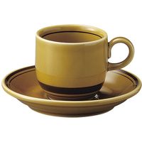 金正陶器 コーヒー碗（アメボーダー）※カップ(碗)のみ 07800949 1セット(3個)（直送品）