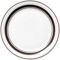 金正陶器 スープ&カプチーノ&ブイヨン -碗皿シリーズ-61/2”パン（スノートンボーダー） 21100214 1セット（6個）（直送品）