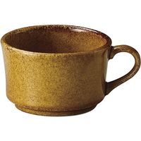 金正陶器 片手スープカップ（琥珀）（ロティ）※カップ(碗)のみ 86261954 1セット(3個)（直送品）