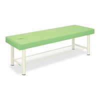 高田ベッド製作所 有孔外脚DXベッドー8 幅70×長さ180×高さ55cm ライムグリーン TB-1034U 1個 61-3486-89（直送品）