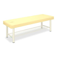 高田ベッド製作所 有孔外脚DXベッドー8 幅70×長さ180×高さ60cm クリーム TB-1034U 1個 61-3487-05（直送品）