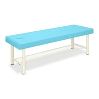 高田ベッド製作所 有孔外脚DXベッドー8 幅70×長さ180×高さ55cm スカイブルー TB-1034U 1個 61-3486-85（直送品）