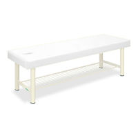 高田ベッド製作所 有孔外脚DXベッドー8 幅65×長さ180×高さ60cm 白 TB-1034U 1個 61-3485-83（直送品）