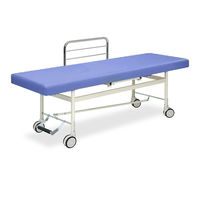 高田ベッド製作所 F型カイザー 幅70×長さ180×高さ60cm ライトブルー TB-426 1個 61-4605-19（直送品）