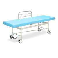 高田ベッド製作所 F型カイザー 幅70×長さ180×高さ55cm スカイブルー TB-426 1個 61-4605-07（直送品）