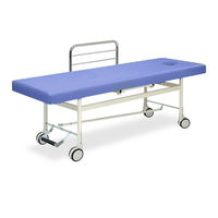 高田ベッド製作所 有孔F型カイザー 幅65×長さ180×高さ60cm ライトブルー TB-426U 1個 61-4607-37（直送品）