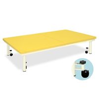 高田ベッド製作所 移動用キャスター付プラットホーム 幅110×長さ200×高さ40cm イエロー TB-945 1個 61-4965-99（直送品）