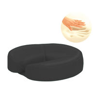 高田ベッド製作所 低反発フェイス 幅29×奥行29×高さ8cm 黒 TB-77C-160 1個 61-3726-63（直送品）