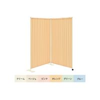 高田ベッド製作所 2連セラピ 幅200(100×2枚)×高さ150cm クリーム TB-671 1個 61-3717-70（直送品）