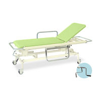 高田ベッド製作所 手動GSストレッチャー100 幅60×長さ200(座シート180)×高さ48~86cm ライムグリーン TB-626 1個（直送品）