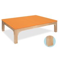 高田ベッド製作所 プラットモクマット 幅120×長さ190×高さ40cm レッド TB-1246 1個 61-3502-48（直送品）