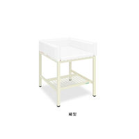 高田ベッド製作所 オムツ交換台(縦型) 幅60(全幅70)×奥行80(全奥行85)×高さ85(全高103)cm 白 TB-721-01 1個（直送品）