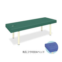 高田ベッド製作所 有孔フタ付DXベッド 幅70×長さ180×高さ60cm メディグリーン TB-581 1個 61-3460-89（直送品）