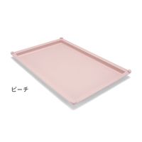 サカセ化学工業 トレー 64ー02タイプ(深さ2cm)帯電防止 ピーチ PT64-02 1個 62-0852-31（直送品）