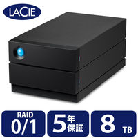 HDD 外付け 8TB 据え置き 5年保証 2big RAID USB-C STHJ8000800 LaCie 1個（直送品）