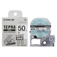テプラ TEPRA PROテープ 強粘着 幅50mm 白ラベル（文字） SS50KW 1個 キングジム