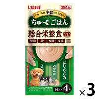 いなば ちゅーる ごはん ドッグフード とりささみ＆チーズ（14g×4本）国産 6袋＜ちゅ～る チュール＞ - アスクル