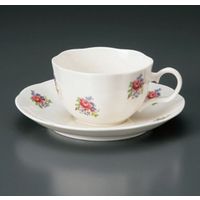アースモス 美濃焼 カップ＆ソーサー NBマーセ小花コーヒー碗皿 [200cc] （2個入）（直送品）