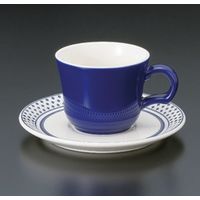 アースモス 美濃焼 カップ＆ソーサー カントリークリークコーヒー碗皿 [170cc] （3個入）（直送品）