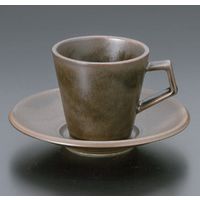 アースモス 美濃焼 和風コーヒーカップ ラバーブラウンコーヒーC/S [180cc] （3個入）（直送品）