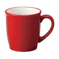 アースモス 美濃焼 マグカップ 赤白ヌリ分マグカップ [340cc] （5個入）（直送品）
