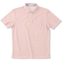 ヤギコーポレーション 半袖ポロシャツ メンズ ピンク LL NW8095（取寄品）