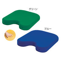 高田ベッド製作所 薄型ジェルバスト 幅43×奥行52×高さ3~7cm グリーン TB-1354 1個 62-5032-59（直送品）