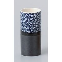 アースモス 美濃焼 串入れ 紺桜串立て （6個入）（直送品）