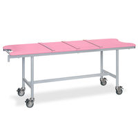 高田ベッド製作所 アルミストレッチャー100(ベルト付き) 幅65×長さ190×高さ70cm ピンク TB-1351 1個（直送品）