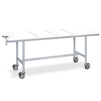 高田ベッド製作所 アルミストレッチャー100(ベルト付き) 幅65×長さ180×高さ80cm 白 TB-1351 1個 62-5029-29（直送品）