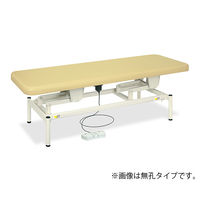 高田ベッド製作所 有孔電動ボディベッド 幅70×長さ180×高さ45~81cm 茶 TB-1344U 1個 62-5012-77（直送品）