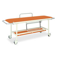 高田ベッド製作所 ストレッチャー100 幅60×長さ200(座シート180)×高さ80cm オレンジ TB-623 1台（直送品）