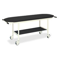 高田ベッド製作所 ライトストレッチャー100 幅70×長さ190×高さ90cm 黒 TB-1029 1台 62-8704-83（直送品）