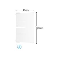 サカセ化学工業 仕切板 バスケット34ー17タイプ(深さ17cm)用 W230×H149mm 超耐熱タイプ BMD17-31 1枚（直送品）