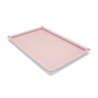 サカセ化学工業 トレー 34ー02タイプ(深さ2cm)帯電防止 ピーチ PT34-02 1個 62-0852-34（直送品）