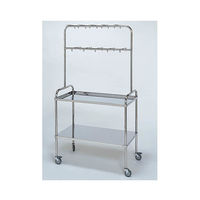 柏ステンレス工業 アーチ型点滴処置台 (立上) 2段 テンテキショチダイMD-TU 1個 62-2715-30（直送品）