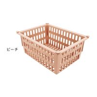サカセ化学工業 バスケット 34ー17タイプ(深さ17cm)耐熱・制電 ピーチ PBDX34-17 1個 62-0852-67（直送品）